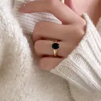 在飛比找momo購物網優惠-【MoonDy】戒指 戒指女生 S925純銀戒指 k金戒指 