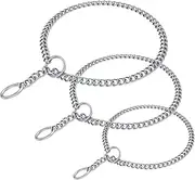 Petsvv 3 Pack Heavy Chain Dog Training Choke Collar