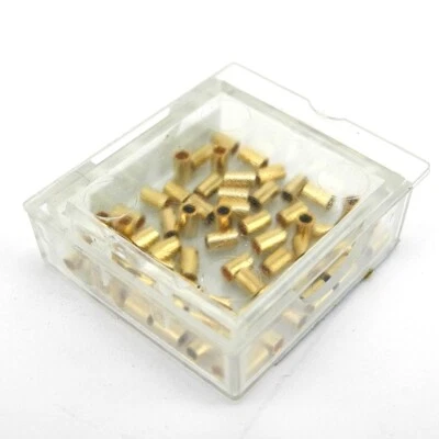 Soft Flex Necklet Crimps 925 Gold Filled 2x3mm Beads (Pack 50) - FC23G