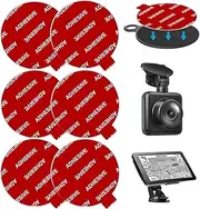 AZXYI Sticky Adhesive Replacement for Windshield Camera Holder, 6pcs 2.76"(70mm) VHB Circle Double-Sided Adhesive Tapes for Dashboard Suction Cup Mount, Mounting Disk Pads, Dash Cam/GPS/Sucker Holder