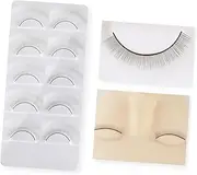 EPIGEIST 1 Set Eyelash Extension Practice Head Mold Silicone Mannequin Head for Beginners Teachers Lash Grafting Kit