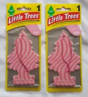 NIP Pair of Little Trees Bubble Gum Scent Car / Truck Air Fresheners