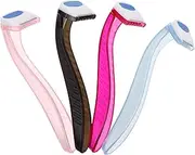 Beavorty Hair Removal 4 Pack Women's Razor Facial Hair Trimmer Epilator for Underarms Face Legs Travel Size