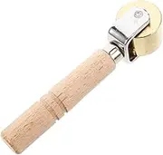 KAILIKETIY Leather Craft Roller Tool Ergonomic Handle Seam Roller for Finishing for Leather Binding Crimping Enhances Efficiency for Beginners Professionals