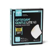 Optifoam Gentle Lite NB 4 x 4 without Border Dressing - Box of 10 MSC2944NB