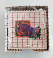 Vintage Musical Instrument Paper Coasters 3.25"x3.25" 80's 90's Retro Bar Decor