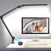 LED Desk Lamp with Clamp, Ultra-Bright Dual Light Architect Desk Light with A...