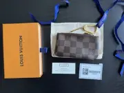 Louis Vuitton Cles Damier Canvas Pochette Key Pouch-Box Dust bag And Tags