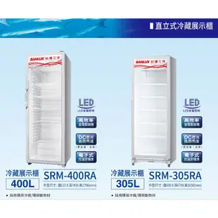 SANLUX台灣三洋 305L直立式冷藏展示櫃/冷藏櫃 SRM-305RA~含拆箱定位