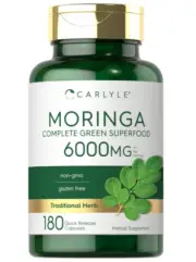 Moringa Oleifera 6000 Mg | 180 Capsules | Non-Gmo and Gluten Free Supplement | f