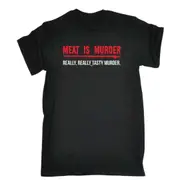 Meat Really Really Tasty - Mens Funny Novelty T-Shirt Tshirts BLACK T Shirt