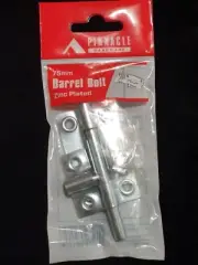 Pinnacle 75mm Zinc Plated Barrel Bolt