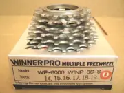 New-Old-Stock Suntour Winner Pro 6-Speed Freewheel (14x19) w/Silver Finish