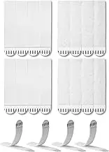 Funnytek Picture Hanging Strips 24 Pairs (48 Strips) Sticky Picture Hangers for Walls Hanging Pictures No Nails Damage Free Hook and Loop Tape Refill Adhesive Poster Strips