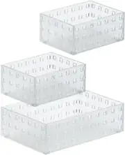 | Bricks Set 90012 | Stackable Bins | Storage Bins for Kitchen Gadgets Utensi...