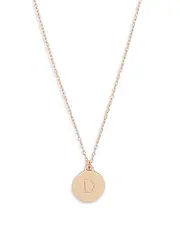 kate spade new york Mini Initial Pendant Necklace, 17-20