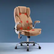 Massage Office Chair Gaming Chair Computer Desk Chair 8 Point Vibration Espresso