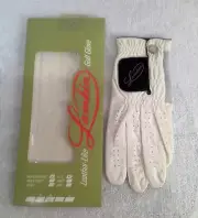 New Lamkin Leather-Like Men's White Golf Glove ML LEFT Hand