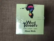 Word Teasers About Birds Conversation Starters Bird Game Trivia Cards NEW Sealed