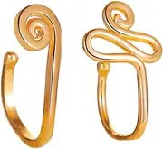 [VALICLUD] No Hole Nail Hoop Nose Jewelry Nose Hoops Nosebleed Nose Rings Studs Chain Nose Steel Piercing Round Tip Helix Charms Faux Nose Ring Punk Piercing Nose Ring Golden Copper