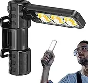 Gym Lamp for Posing, Magnetic Light for Gym and Folding Pose, Outdoor Lamp with 180° Rotation for Maintenance and Reading