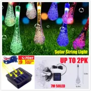 7M 50LED Solar String Lights Fairy Outdoor Multi-color Garden Party Decor Lamp