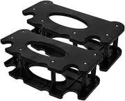 DECOMELODY Space Saving Dumbbell Rack Stand Plastic Dumbbell Storage Rack Home Gym Weight Holder Rack Modern Design
