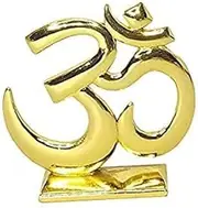 Imagine Mart Hindu Religious Symbol Om Idol Metal Statue Golden Statue for Car Dashboard | Mandir Murti | Home Decor | Office Table Showpiece Decorative Showpiece