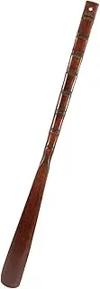[GAROZATION] Shoe Horn Long Handled by Long Handler Shoe Horn for Home Use Shoe Lifting Helper Shoehorn Portable Travel Shoe Helper Small Reusable Shoe Lifter Wood Material