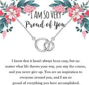 [TGBJE] Proud Of You Gift I Am So Very Proud Of You Necklace New Job Gifts Job Promotion Gift Graduation Gift Congratulations Gifts