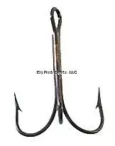 Mustad Coated Treble Needle Point Bronze Red Hook Sz 3/0 25/Pack 3551-BR-3/0-25