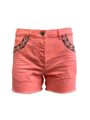 MAISON SCOTCH Women's Pink Les Bon Vivants Shorts #882 24 NWT
