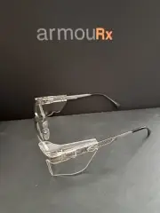 ARMOURx SAFETY 7401p Pewter 59-18-145 FLEX HINGE EYEGLASS Frame