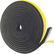 Foam Tape, Rubber Self Adhesive Sponge Seal Strip - EVA Black Foam Anti-Collision Gasket for Home and Garden Use(5mm x 30mm x 10m)