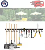 64"Wall Mount Garden Metal Tool Storage Holder Hook Pegs Fixing Storing Hanging