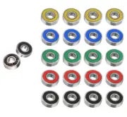 20 Pcs 608RS Skateboard Bearings,Roller Skate Wheels Scooter ABEC-9 Rubber Se...