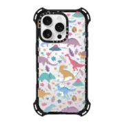 iPhone 16 Pro Bounce Case MagSafe Compatible Kawaii Dinosaur Pattern