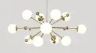 Brass Sputnik Chandelier Stunning Large Mid Century Statement Ceiling Light Lamp
