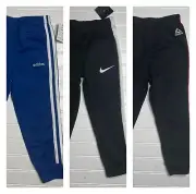 Lot Of 3 Nike Adidas Reebok Boys Track Pants Sz 4