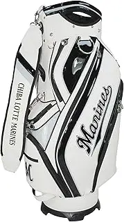 LEZAX LMCB-5427 Chiba Lotte Marines 9.5 Type Caddy Bag, White