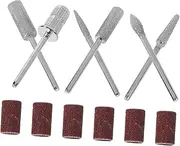 POPETPOP 1 Set Nail Polisher Manicure Nail Drill Bits for Gel Nails Sanding Electric Nail Sander Nail Buffer Block New Grinder Nail Drill Bits Stainless Steel. Silicone. Ceramics