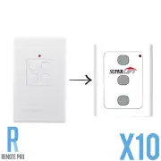 10 x Avanti/Centurion/Superlift Garage Genuine TX4/MPS/DPS/SDO21/12 Wall Remote