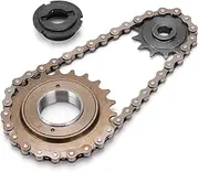 Sprocket Chain Set 22T Tooth Rear Freewheel 38 Links Chain and 13T Tooth Sprocket Rear Combo Kit Sportinggoods Electric Conversion Accessories