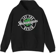 [Sumairah] Let The Shenanigans Begin Clovers Funny St Patrick's Day Hoodie