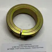 CLIMAX 2.188" Bore One Piece Shaft Collar (3/4" Width - 3-1/4" O.D.) Zinc Finish