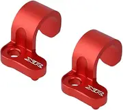 Generic 2 Pieces Brake Hose Clips Rear Brake Hose Guide Clamp Clamps Set for Honda XR250 XR400, Red
