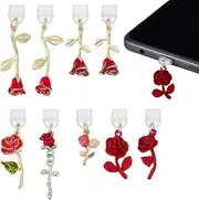 OLYCRAFT 9Pcs Dust Plug Charms Mobile Dustproof Plugs Type C Dust Plug Charm Type C Port Protector for Most Type-C Phone