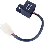 ZPLuz 12A 2Pin Electronic LED Flasher Relay Compatible with: Kawasaki Suzuki Yamaha Motorcycle Motor Turn Signal Bulb Hyper Flash
