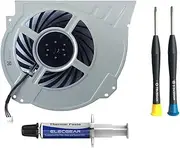 ElecGear Replacement Internal Cooling Fan for PS4 Pro CUH-7xxx – CPU Heatsink Cooler, PlayStation Thermal Compound Paste, TR8 Torx Security, PH0 Screwdriver Repair Teardown Tool Kit for PS4 Pro