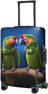 [RLDOBOFE] Travel Luggage Cover for Suitcase Elastic Suitcase Protector parrots Suitcase Covers Washable Suitcase Protective Cover Dust-proof Luggage Covers Fit 18-32 Inch Luggage, Black, Medium
